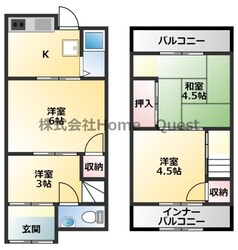 山城町3丁目テラスハウスの物件間取画像